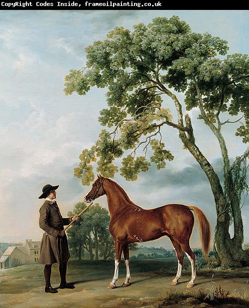 George Stubbs Lord Grosvenor's Arabian Stallion with a Groom